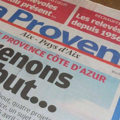 On parle de nous dans la Provence !