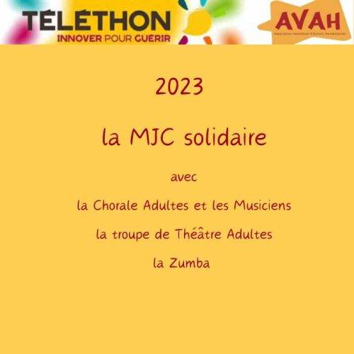 La MJC solidaire du Téléthon